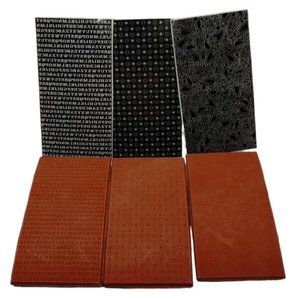 Stampin Up Letter Patterns 3 Piece Rubber Stamp Kit Unmounted 2006 Background